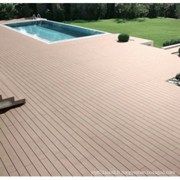 Plancher de WPC entourant la piscine 140 * 25mm